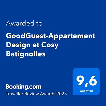 Goodguest-Appartement Design Et Cosy Batignolles Paris Eksteriør billede